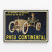 Vintage-Werbeplakat für Reifen Continental — gerahmtes Bild an der Wand