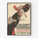 Vintage-Poster Quodlibet Maskenball Basel 1932