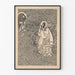Schwarz-weiß Druck Rabboni – Spirituelle Vintage-Wanddekoration