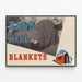 Vintage-Poster Rags Make Blankets für Wanddekoration — gerahmtes Bild an der Wand