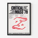 Vintage-Poster Critical Mass '78 – Energieveranstaltung mit Sicherheitskonzept