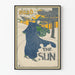 Vintage-Poster Read the Sun - Retro-Wanddekoration für den Winter
