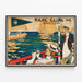 Vintage-Poster des Real Club de Barcelona – Nautische Wanddekoration — gerahmtes Bild an der Wand