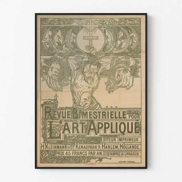 Vintage-Poster der Zeitschrift Revue Bimestrielle pour l'Art Appliqué