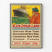 Vintage-Poster Rote Sternenlinie - Kreuzfahrten Antwerpen, Southampton und Cherbourg nach New York