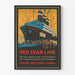 Vintage-Poster der Red Star Line - Passagierschiff Belgenland