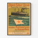 Vintage-Poster der Red Star Line - Überfahrt Antwerpen-Amerika