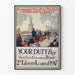 Vintage-Poster Liberty Loan 1917 – Historische Wanddekoration