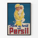 Vintage-Poster Persil Baby und Mama im Winter