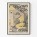 Vintage-Poster Bleiben wir zu Hause - Nostalgische Wanddekoration