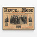Vintage-Poster Modezeitschrift Familienblatt — gerahmtes Bild an der Wand