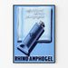Vintage-Werbeplakat Rhino-Amphogel Wanddekoration