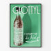 Vintage-Poster GLOTTYL Wanddekoration grün musikalisch