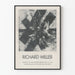 Ausstellungsposter Richard Miller 1962 – Künstlerische Vintage-Wanddekoration