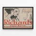 Vintage-Poster Richards Grill Room - Elegante Wanddekoration — gerahmtes Bild an der Wand