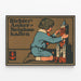 Vintage-Poster Richter's Anker Steinbaukasten - Kinderwanddekoration — gerahmtes Bild an der Wand