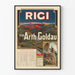 Vintage-Poster Rigi via Arth-Goldau – Karte und Fahrplan 1904