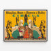 Plakat Zirkus Ringling Bros & Barnum & Bailey - Alfred Court Zirkusdirektor — gerahmtes Bild an der Wand