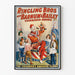 Vintage-Poster des Zirkus Ringling Bros und Barnum & Bailey mit Clown und Kindern