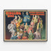Vintage-Poster Ringling Bros Coterie der fröhlichen Lachmacher — gerahmtes Bild an der Wand