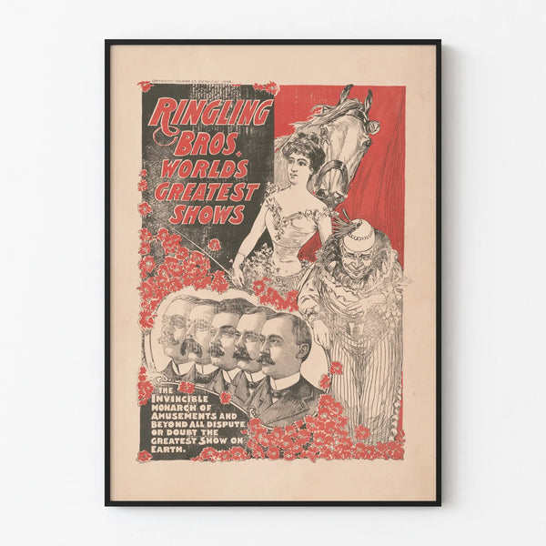Vintage-Poster der Ringling Bros World's Greatest Shows