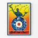 Vintage-Poster Roll'em Out - Retro-Wanddekoration mit Flugzeugen und Industrie