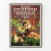 Vintage-Romantik-Poster der Redwood-Wälder mit Mary Pickford