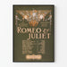 Dekorativer Poster im Vintage-Stil von Romeo & Julia für das Theater