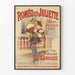 Vintage-Poster von Romeo und Julia - Romantische Wanddekoration