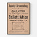 Vintage-Poster Ballet-Afton 1915 Jean Börlin Stockholm