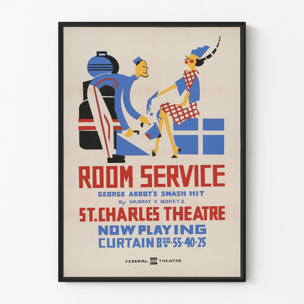 Vintage-Poster Room Service Theater St. Charles