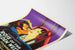 Vintage-Rosen-Poster des Goldenen Westens - Retro-Wanddekoration