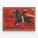 Vintage Werbeplakat Runges Pferdetinte — gerahmtes Bild an der Wand