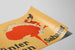 Vintage-Poster Winter-Garten Saharet rot und schwarz — Ansicht des Kunstwerks