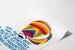 Dekoratives Poster Sail Thy Best Ship of Democracy mit buntem Heißluftballon