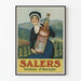 Vintage-Poster Salers Gentiane aus Auvergne für Wanddekoration