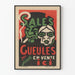 Vintage-Poster Verkaufs-Gesichter von Jossot - Künstlerische Wanddekoration
