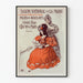 Vintage-Poster vom Nationalen Mode Salon im Palais des Beaux-Arts