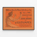 Plakat Salon des Cent Ausstellung mit Originalzeichnungen und Drucken — gerahmtes Bild an der Wand