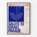 Vintage-Poster Salute to Israel Parade 1970 – Retro-Wanddekoration