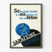 Vintage-Poster SANAFEINE - Retro-Arztwanddekoration