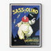 Vintage-Poster Sassolino Dessertlikör - Retro-Wanddekoration