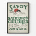 Vintage-Poster Theater Samstage Kinder - Retro-Wanddekoration
