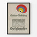 Vintage Dekorationsposter Säulen-Anschlag Holzhauser