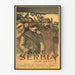 Vintage-Poster Save Serbia - Historische Wanddekoration