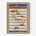Vintage-Poster Save Timber Kriegsholz