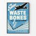 Vintage-Poster Save Waste Bones Wanddekoration Flugzeug und Munition