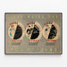 Vintage-Recycling-Poster "Save Waste For War Weapons" Wanddekoration — gerahmtes Bild an der Wand