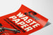 Vintage-Poster Save Waste Paper – Engagierte Wanddekoration