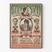 Vintage-Poster Scala mit Porträts und theatralischer Dekoration